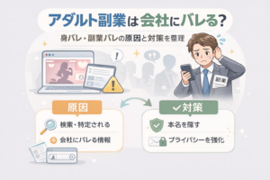 アダルト副業が会社にバレる原因と身バレ・副業バレ対策の整理
