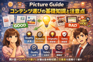 Picture Guide｜コンテンツ選びの基礎知識と注意点